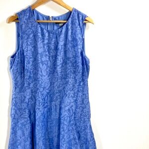 Tommy Hilfiger Women's Sleeveless Fit and Flare Floral Print Chiffon Dress Sz 14